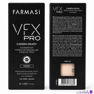 کرم پودر فارماسی سری VFX Pro مدل Camera Ready شماره 01 Ivory حجم 30 میل