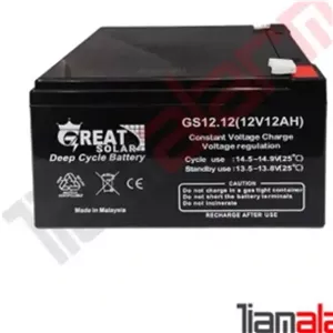 باتری 12 ولت 12 آمپر گریت سولار Great Solar