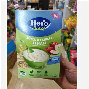 سرلاک هرو بیبی مخصوص شب با طعم هشت غله و سیب 200 گرمی