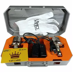 هدلایت خودرو لنزو مدل V125 PRO MAX پایه H4 بسته 2 عددی