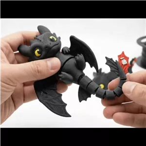 فیگور مفصلی اژدهای بیدندان مدل دکوری و فیجت قابل حرکت (Toothless Dragon)