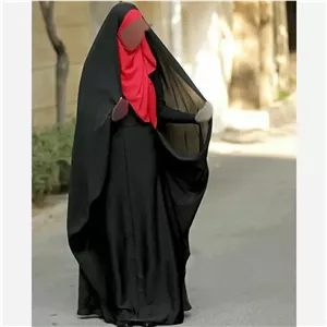 چادر کمری مدل حسنا جنس سوپر ژرژت مشکی