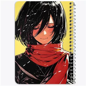 دفتر نقطه ای 50 برگ خندالو طرح میکاسا اتک آن تایتان (Attack On Titan) کد F14506