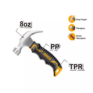چکش میخ کش دسته کوتاه اینکو مدل HMCH80808D