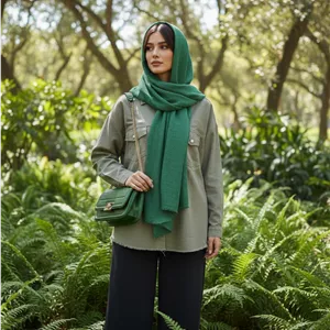 کت کتان زنانه پایین ریش برند HI مدل پاییزه