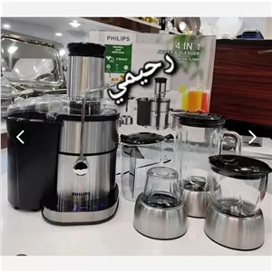 آبمیوه گیری 4 کاره فیلیپس (( تحت لیسانس انگلستان)) 5سرعته تمام لمسی گلو استیل پایه استیل کارایی عالی