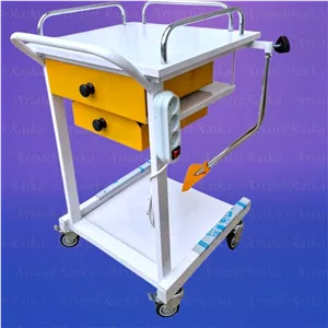 ترولی پزشکی دوکشو یک طبقه مدلECG