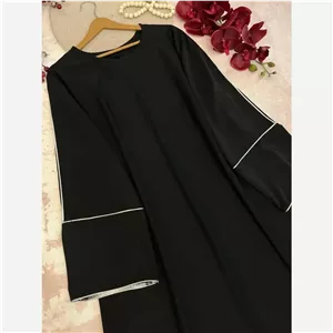 ماکسی عبا زنانه مدل ژینا جنس کرپ الیزه درجه یک سایز 40 تا 50