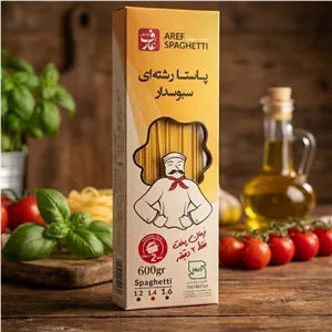 ماکارونی عارف (600گرم) غنی شده با سبوس کامل گندم