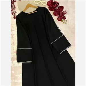 ماکسی عبا زنانه مدل ژینا جنس کرپ الیزه درجه یک سایز 40 تا 50