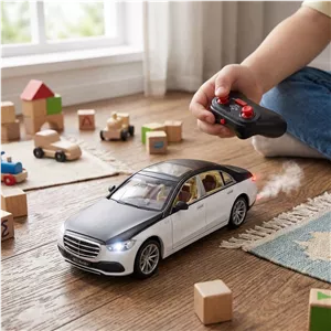ماشین بازی کنترلی ناب سل مدل بنز میباخ دودزا شارژی فلزی چراغدار موزیکال MERCEDES BENZ MAYBACH