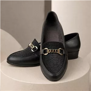 کفش کالج زنانه رویه مخمل طرح Gucci کد 7512695
