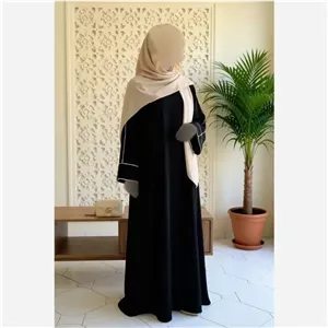ماکسی عبا زنانه مدل ژینا جنس کرپ الیزه درجه یک سایز 40 تا 50