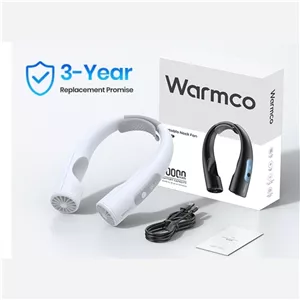 پنکه گردنی قابل حمل Warmco 10000mAh سفید اورجینال آمازون
