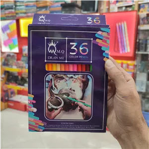 مدادرنگی 36 رنگ ام کیو جعبه مقوایی 
