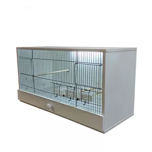 قفس اروپایی تک واحدی PVC ضدآب قابل شستشو KICHIPET 79x41x60cm مناسب طوطی سانان قناری سهره