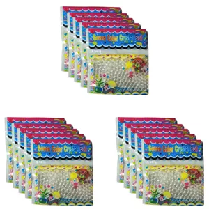 خاک ژله ای مدل کریستالی شفاف وزن 3 گرم بسته 15 عددی
