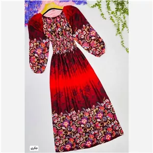 پیراهن ساحلی زنانه مدل سیمین جنس نخی سایز 38 تا 50