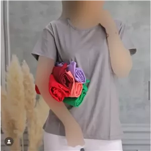 تیشرت زنانه نخ پنبه ساده یقه گرد قواره متوسط مناسب سایز 36 تا 46