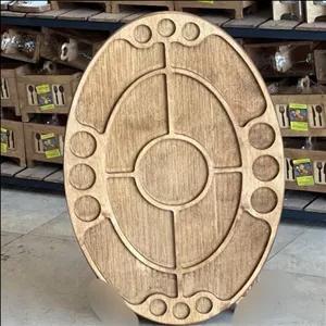 سینی سرو مزه چوبی بیضی بزرگ 