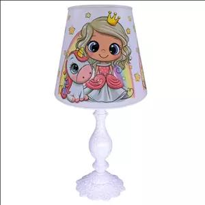 اباژور اتاق کودک طرح فرشته و اسب تک شاخ و رنگین کمان