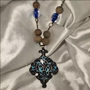 گردنبند میناکاری ترنج