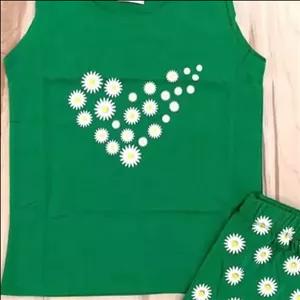 تاپ شورتک تابستانه رنگ بندی نخ پنبه