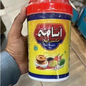 ترشی میکس (انبه مخلوط)نیم کیلوئی روغنی اسامه اصل پاکستان (وزن خالص یک کیلو 