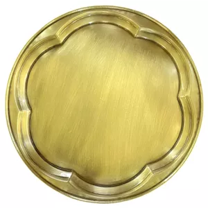 سینی برنجی مدل گرد