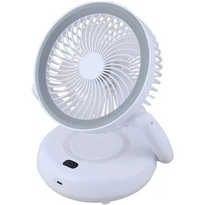 فن شارژی رومیزی چراغدار تاشو . پنکه . (ارسال رایگان سریع)
