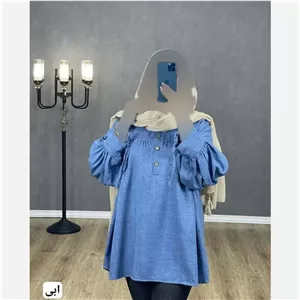 مانتو چیندار آستین بندی زنانه جنس شانتون فری سایز تا 50 رنگبندی سبز و آبی