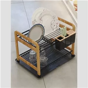 آبچکان طرح چوب اطلس دارای سینی مخصوص، جای قاشق، چنگال و کارد متحرک