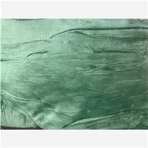 پتو مسافرتی یکنفره طرح برگ رنگ سبز
