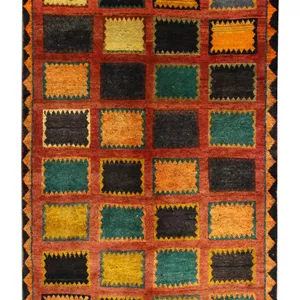 گبه دستبافت شطرنجی (123×193) سانتیمتر