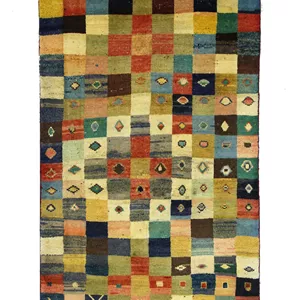 گبه دستبافت صادراتی قشقایی چارخونه (104×195) سانتیمتر
