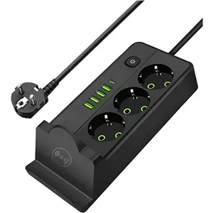 چند راهی برق هوشمند و شارژر وایرلس POWER SOCKET مدل QL-1080 اورجینال