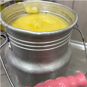 روغن حیوانی گاوی گوسفندی اصیل کرمانشاه یک کیلویی در ظرف روحی (کشکول)