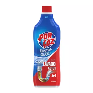 ژل لوله باز کن Por-Coz مدل Ekstra Guclu عملکرد فوق العاده سریع حجم 1000 میل