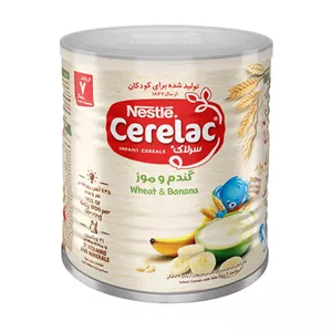 سرلاک گندم و موز (از پایان 7 ماهگی) نستله 400 گرمی