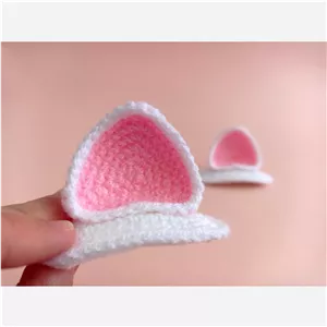 گلسر بافتنی گوش گربه عمده 100عددی (50جفت)