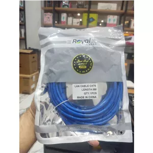 کابل شبکه CAT6 رویال طول 5 متر انتقال داده با سرعت بالا و کیفیت عالی