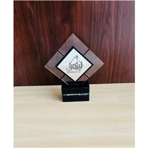 تندیس طرح کریستال سیاه کد15