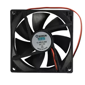 فن 12V دو سیمه سایز 9 9 ضخامت 2.5cm