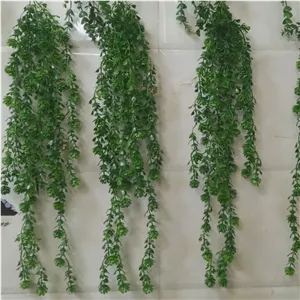 ریسه آویز گلی مصنوعی سبز آویز شمشاد مصنوعی