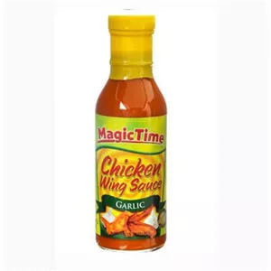 سس بال مرغ مجیک تایم سیر شیشه 354 میل magic timeمدل GARLIC ا magic time chicken wing sauce Garlic