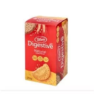 بیسکوییت دایجستیو تیفانی با گندم طبیعی 250 گرمی Digestive ..