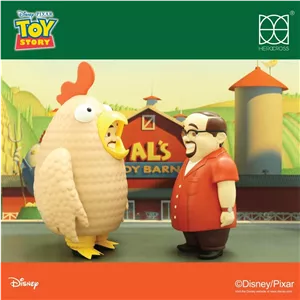 ست دو عددی فیگور آل و مرغمن Al & Chicken Man مجموعه Toy Story برند Herocross