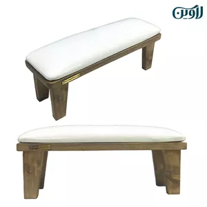 زیر دستی چوبی ترمو وود کاشت ناخن سفید