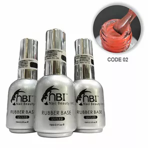 رابر بیس هلویی شیشه ای ان بی آی 15 میل NBI - کد 02