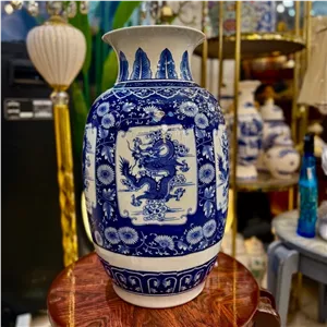 گلدان قلم آبی خارجی